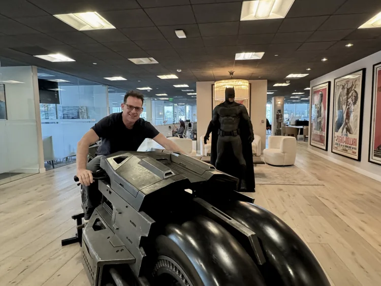 Johnnie on the Batbike